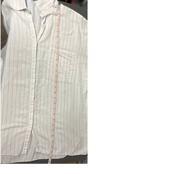 Zara Woman Striped Dolman Sleeve Metallic Shirt Size Medium - Picture 7 of 8